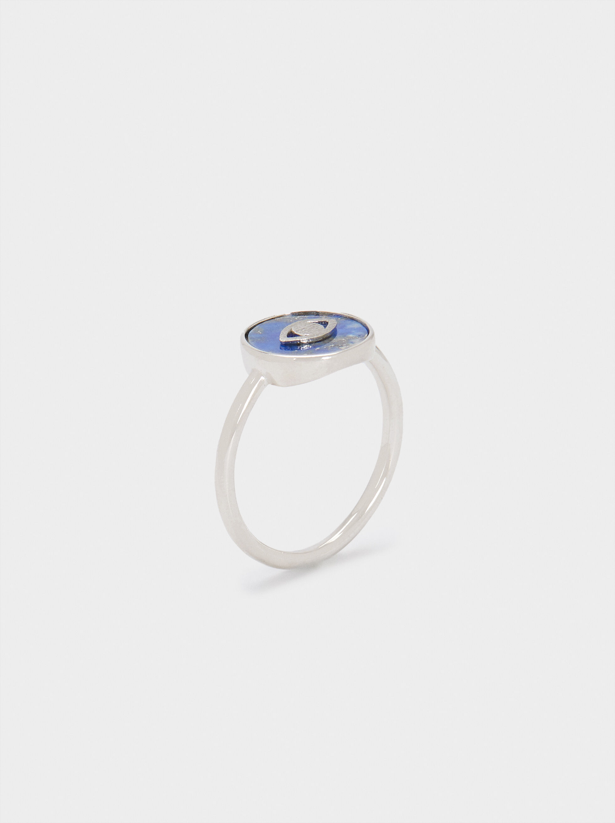 Bague avec oeil bleu Outlet