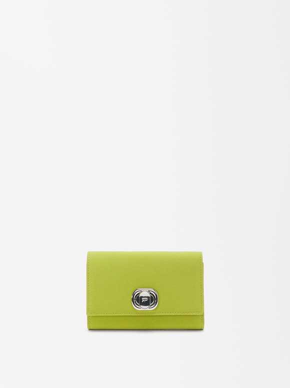 Coin Purse With Twist Clasp, Green, hi-res