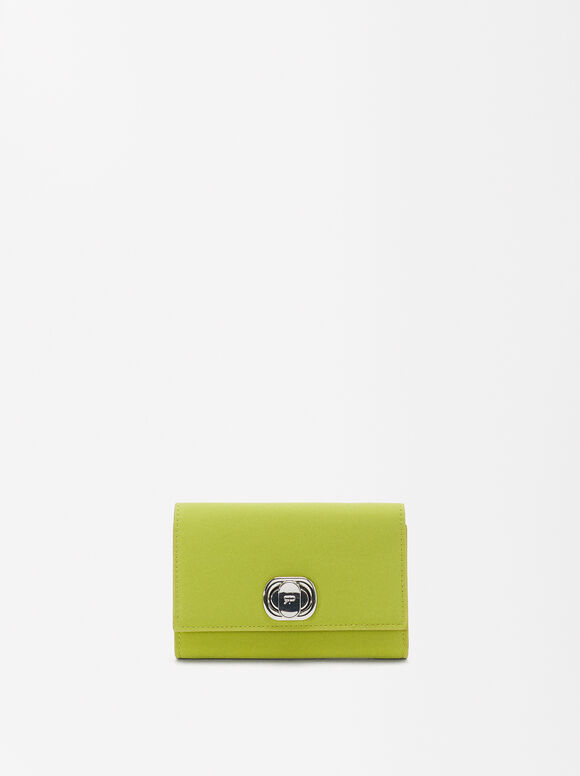 Coin Purse With Twist Clasp, Green, hi-res
