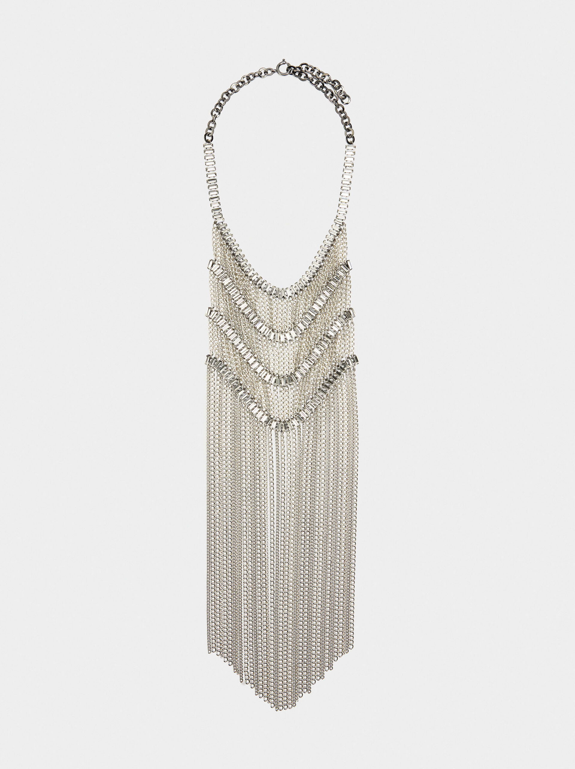 Long maxi necklace with crystals image number 0.0