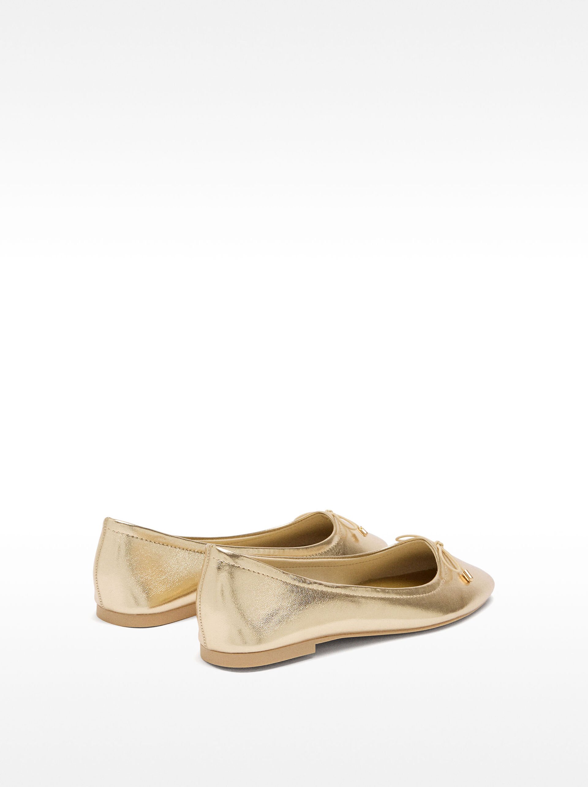 Ballet flats with bow image number 3.0