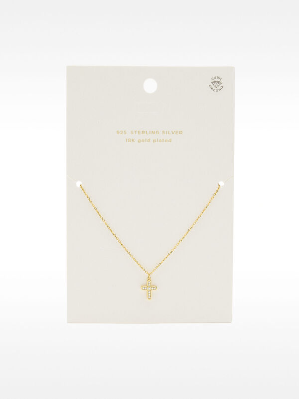 Pendant cross necklace - 925 sterling silver