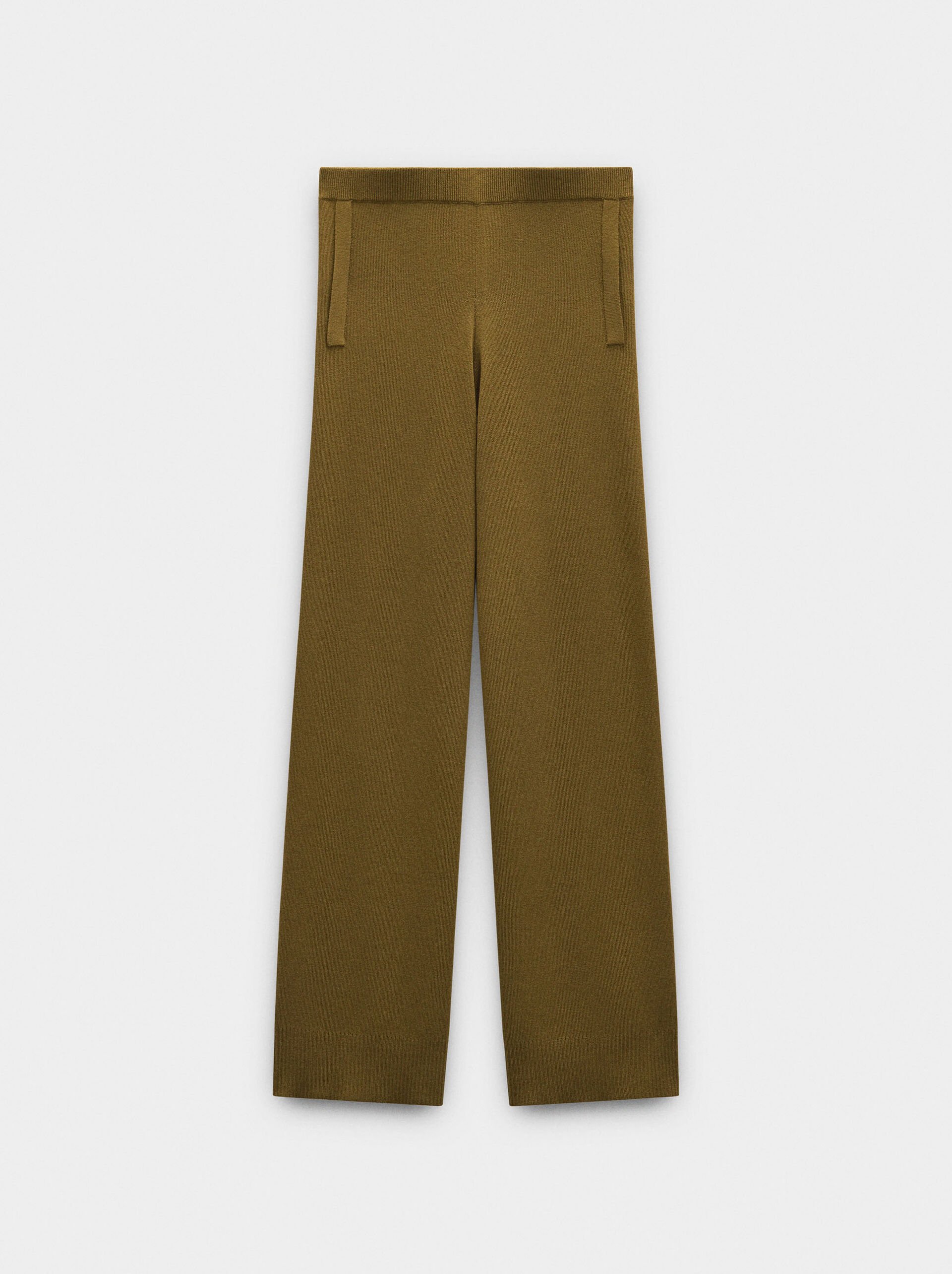 Elastic waist knit trousers image number 5.0