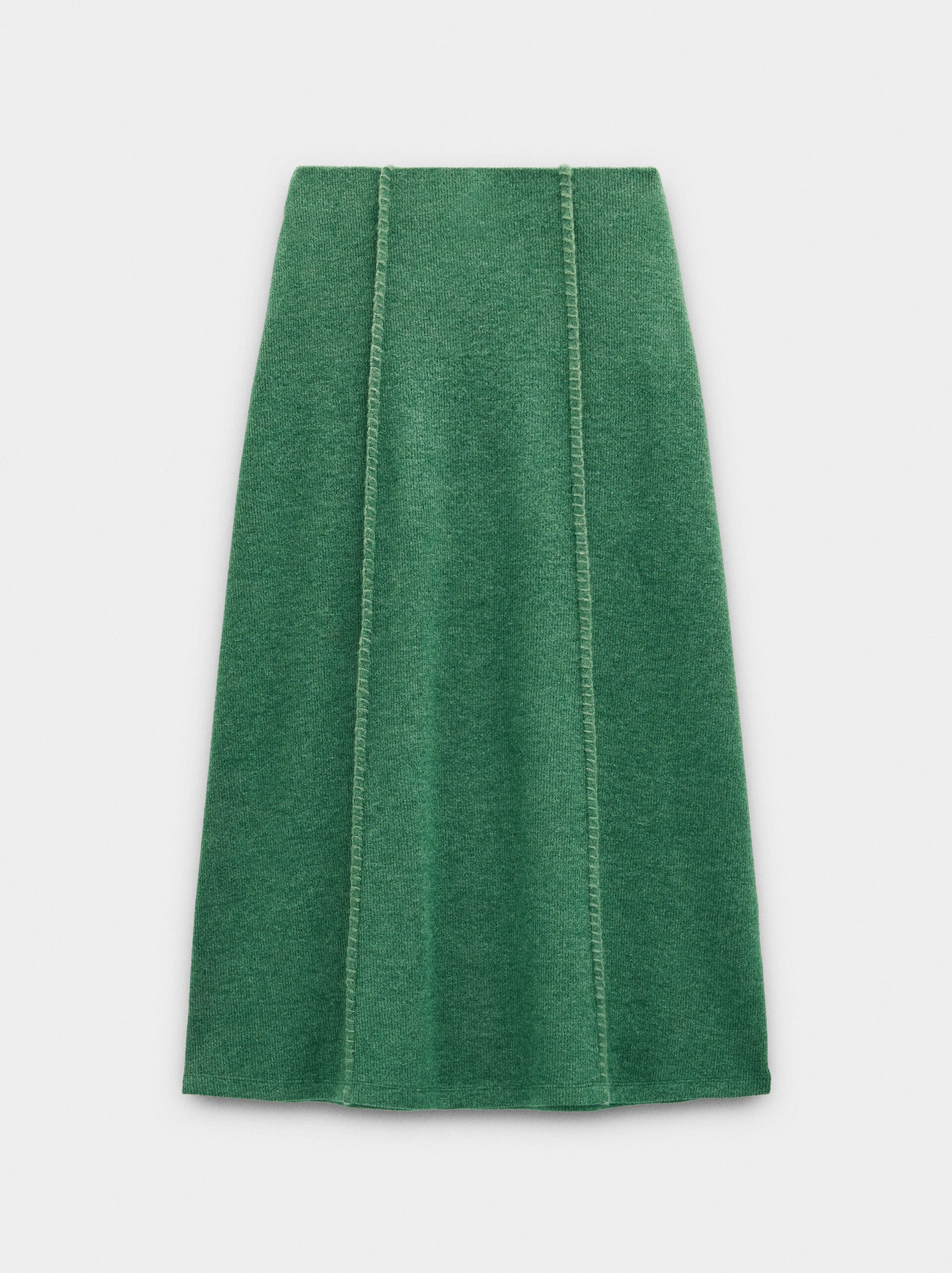Ribbed long skirt image number 4.0