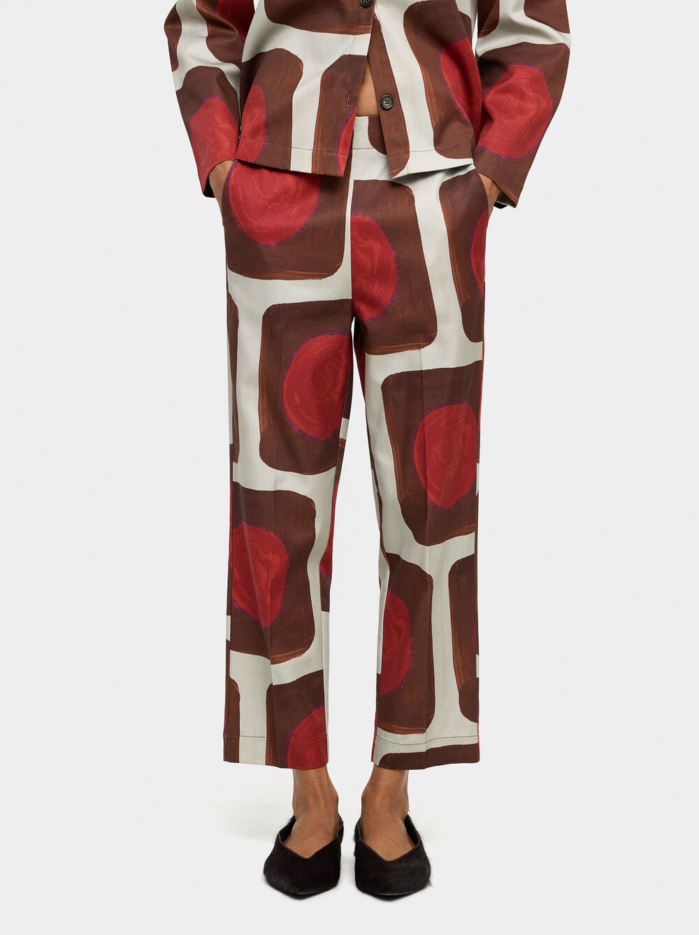 Bedruckte Hose aus Lyocell