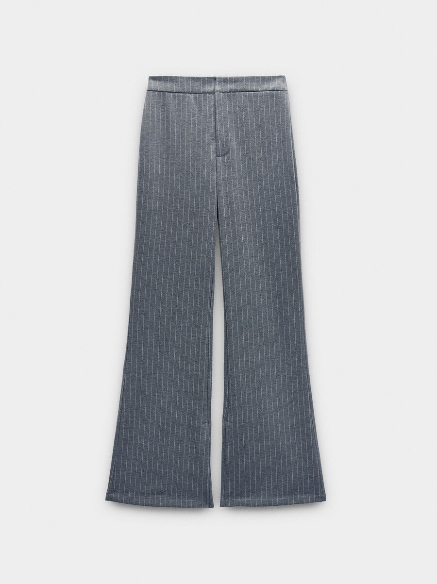 Trousers with pinstripe