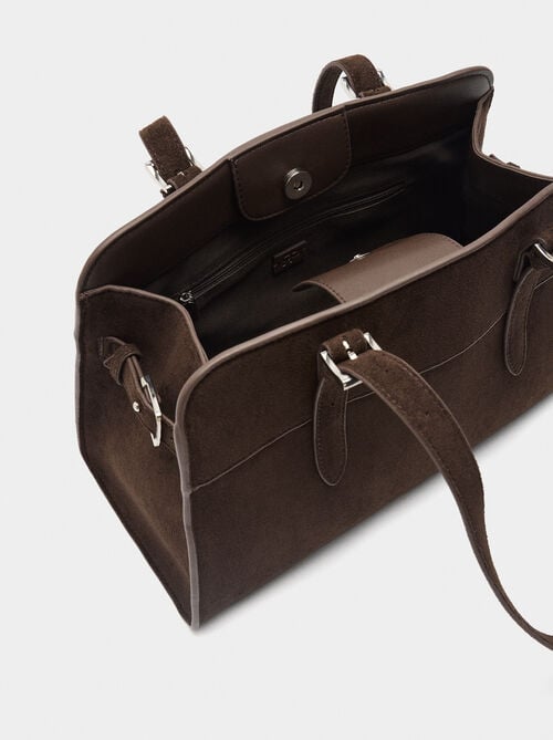 Bolso tote efecto piel