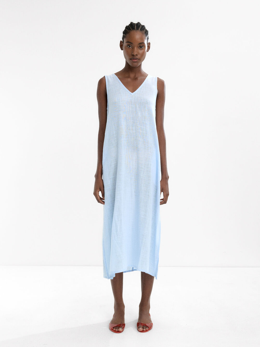 Robe midi 100% coton