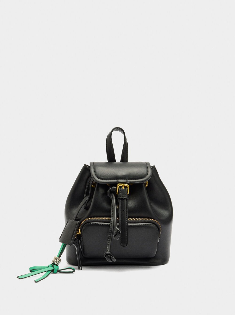 Mini backpack with pendant