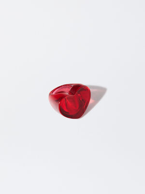 Online Exclusive - Anello Cuore En Resina image number 2.0