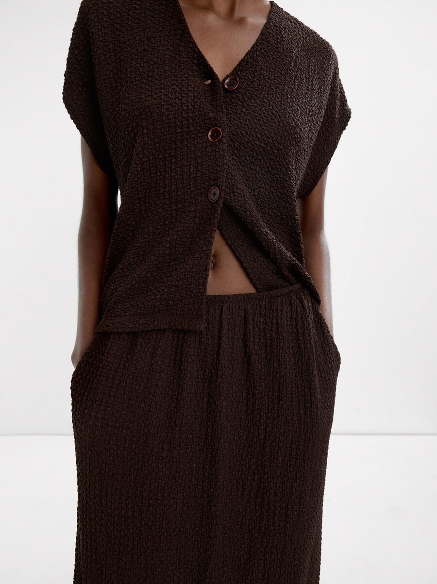 Blouse with texture