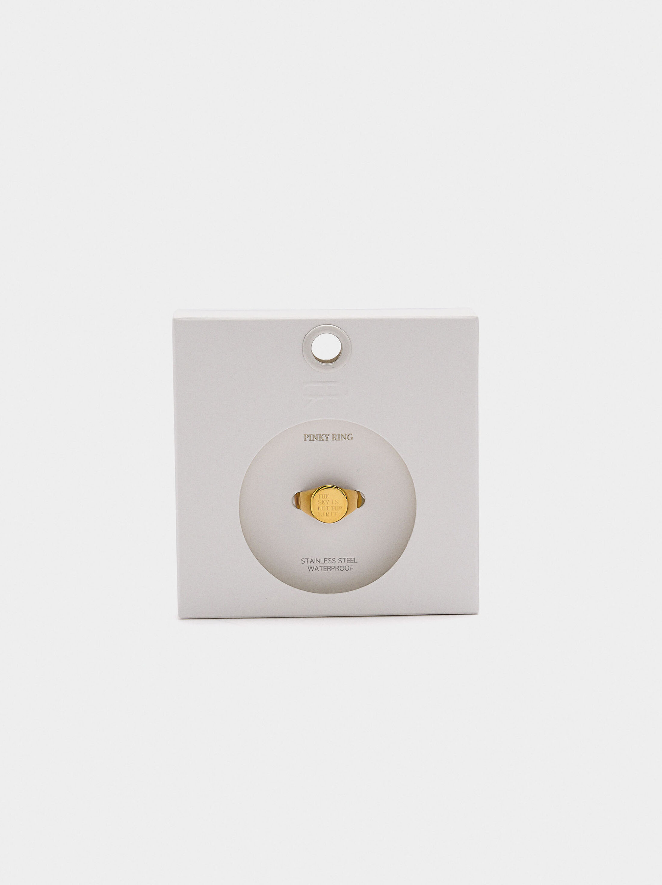 Anell segell per al dit petit THE SKY - acer inoxidable image number 3.0