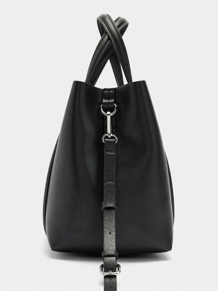 Tote bag with crossbody strap M