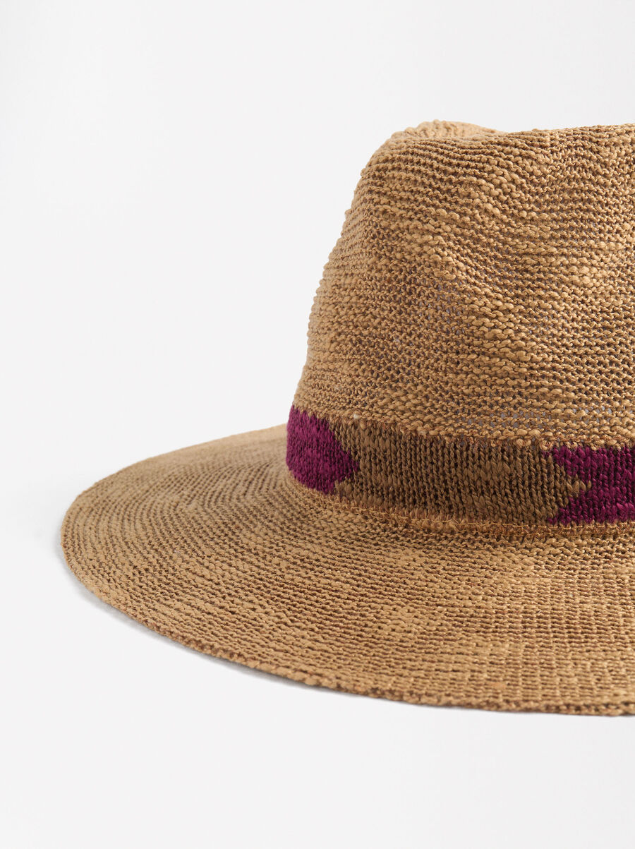 Knitted hat with decorative detail