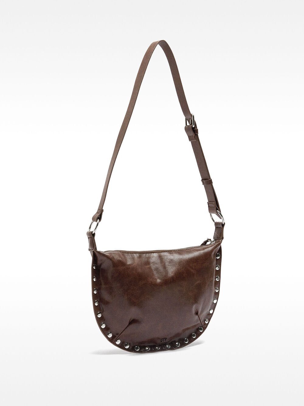 Schultertasche mit Nieten