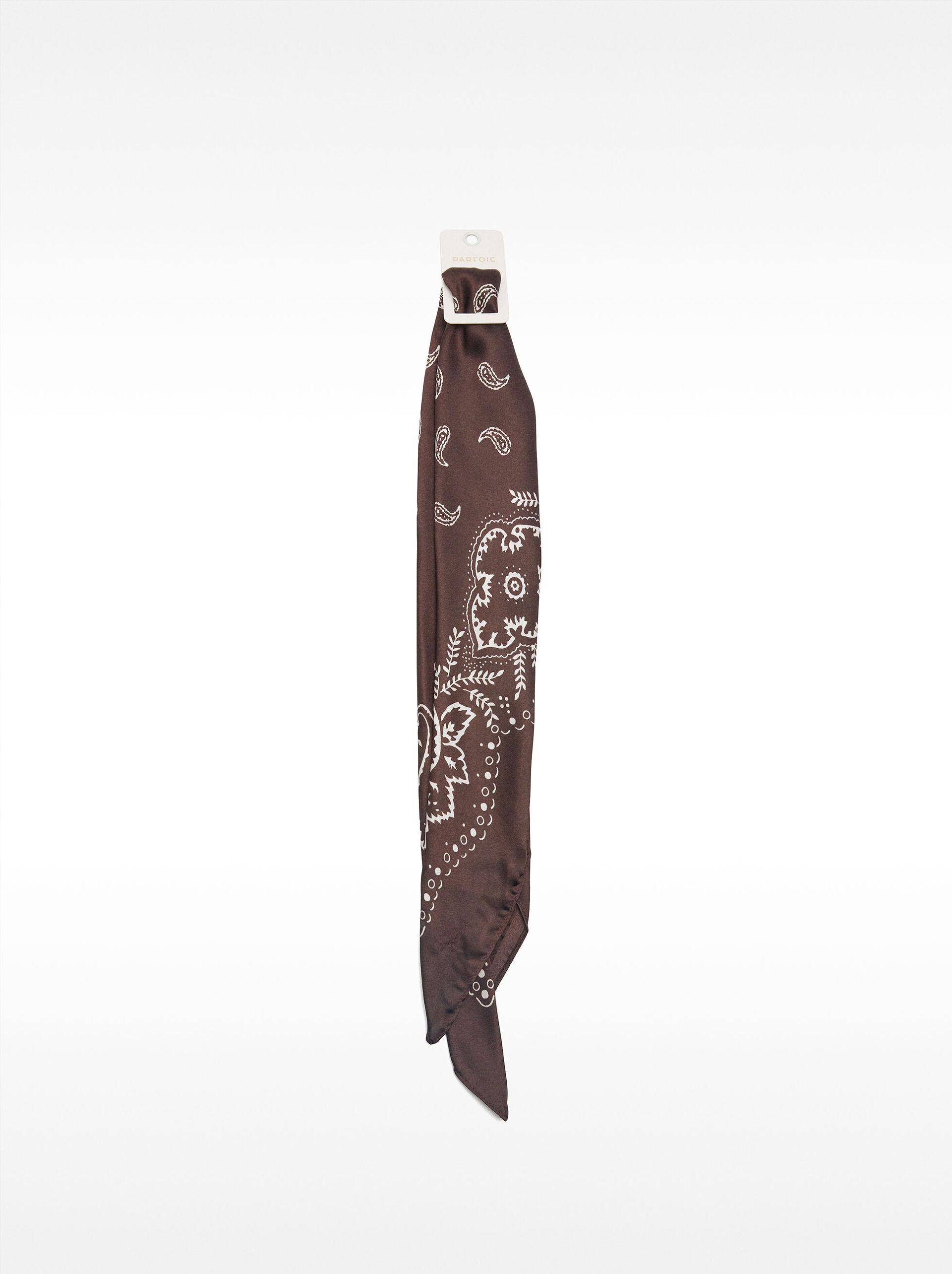 Printed square scarf image number 4.0