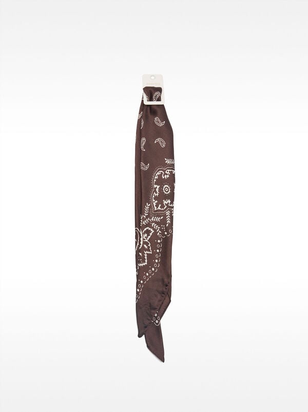 Foulard carré imprimé