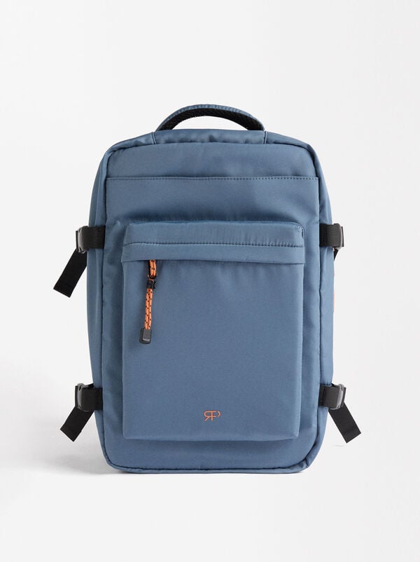 Expandable nylon cabin backpack