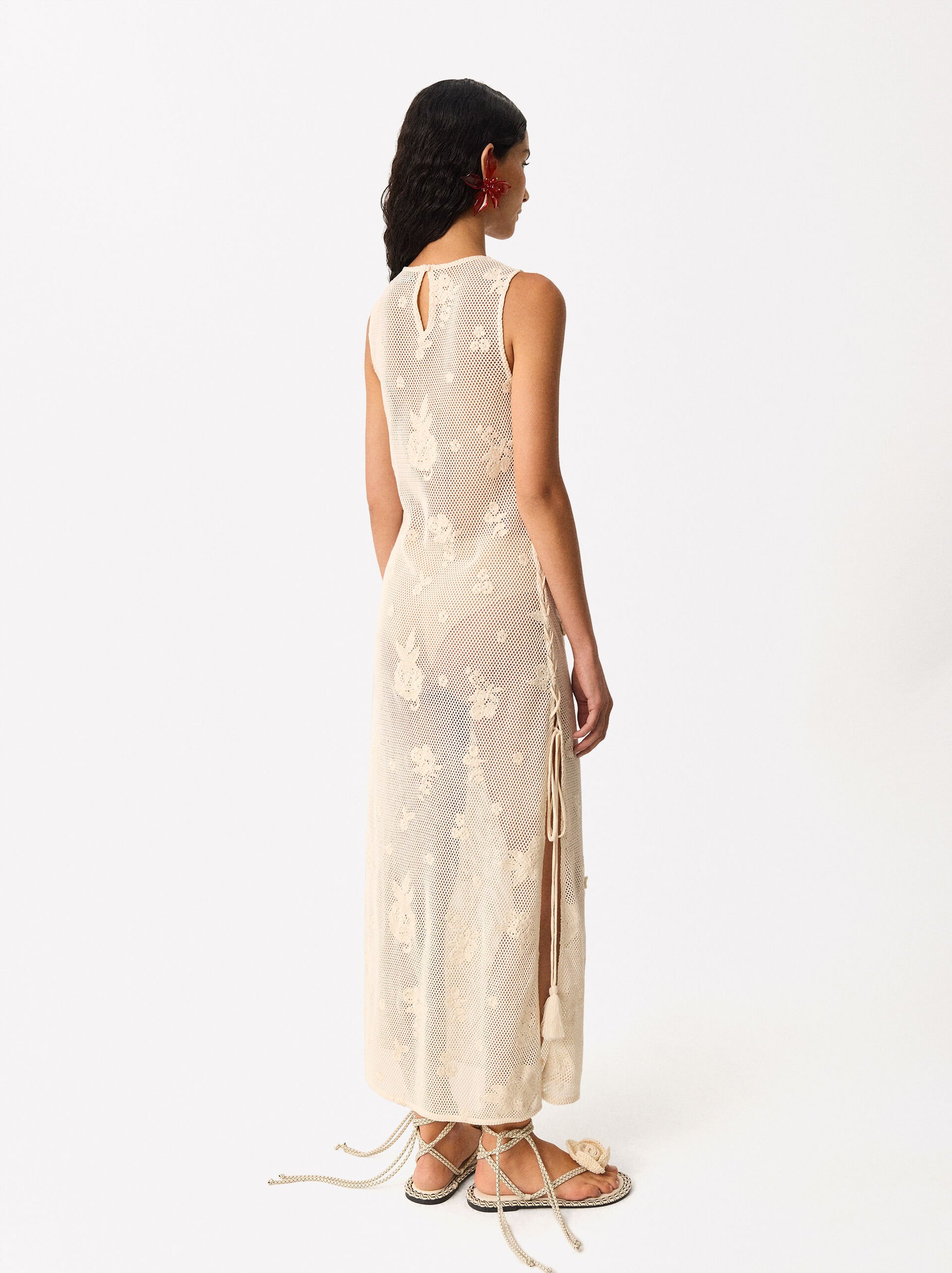 Online Exclusive - Kleid Aus Baumwolle image number 2.0