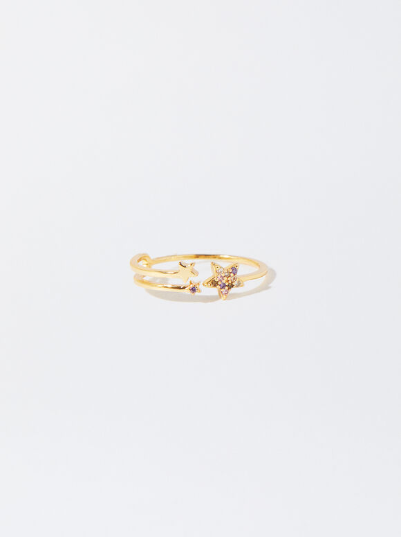 927 Silver Ring With Zirconia, Multicolor, hi-res