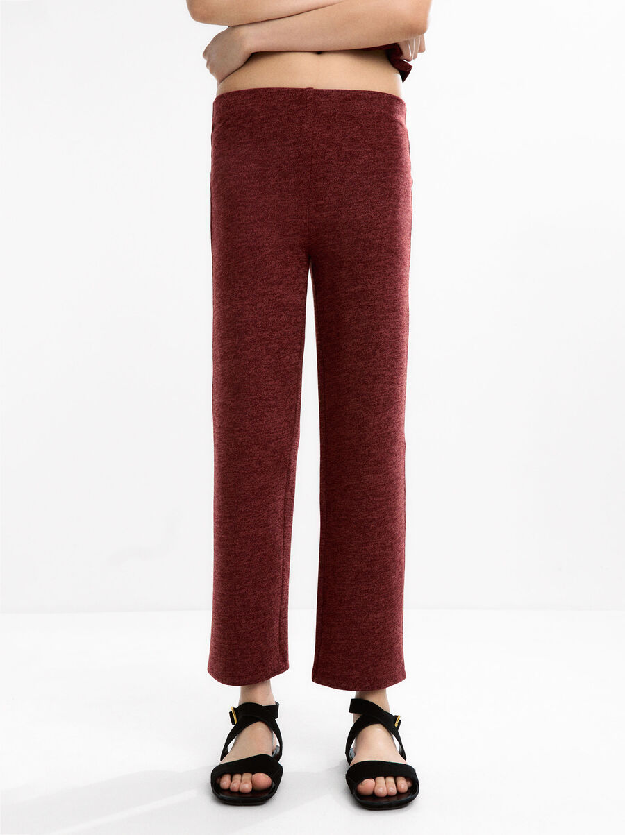 Trousers with elastic waistband