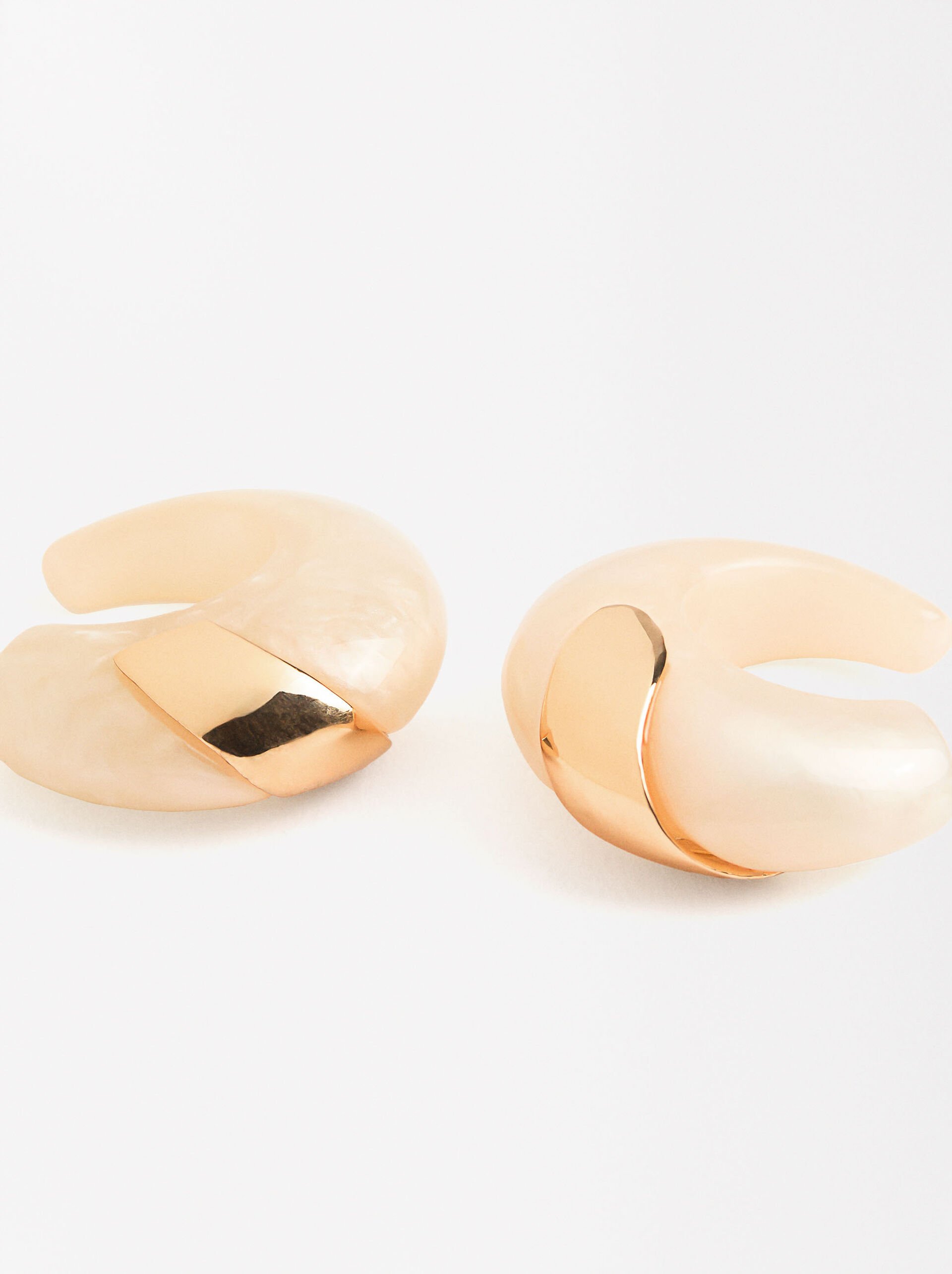 Pearl hoops with metallic detail image number 2.0