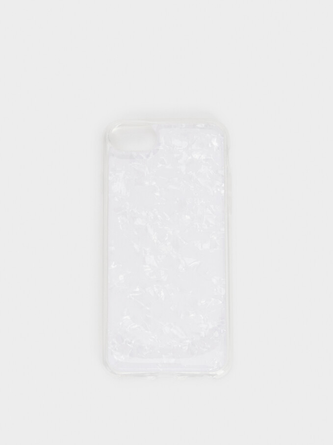 Marble-Effect Iphone 6/7/8 Case, Grey, hi-res