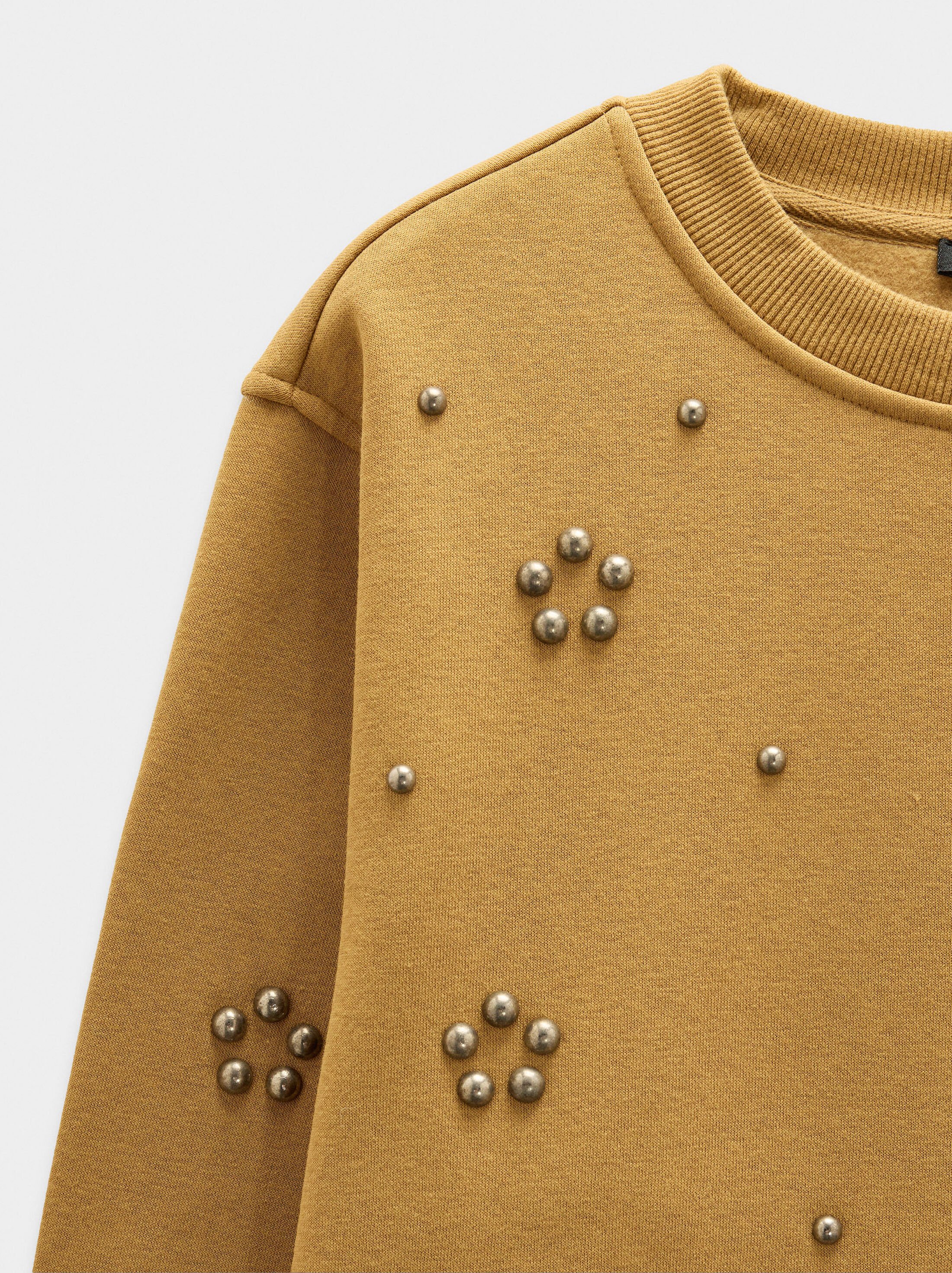 Cotton sweatshirt with applications image number 5.0