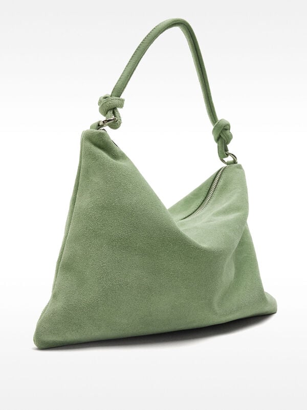 Leather shoulder bag