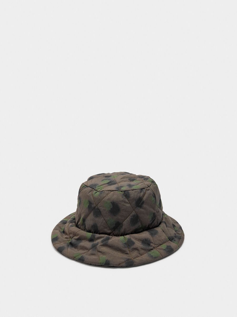 Nylon padded bucket hat