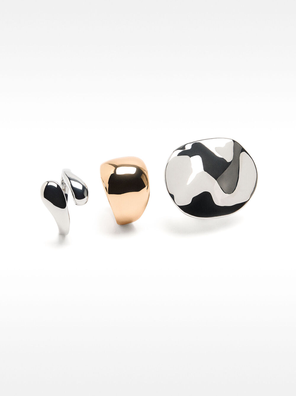 Set d'anells bicolor