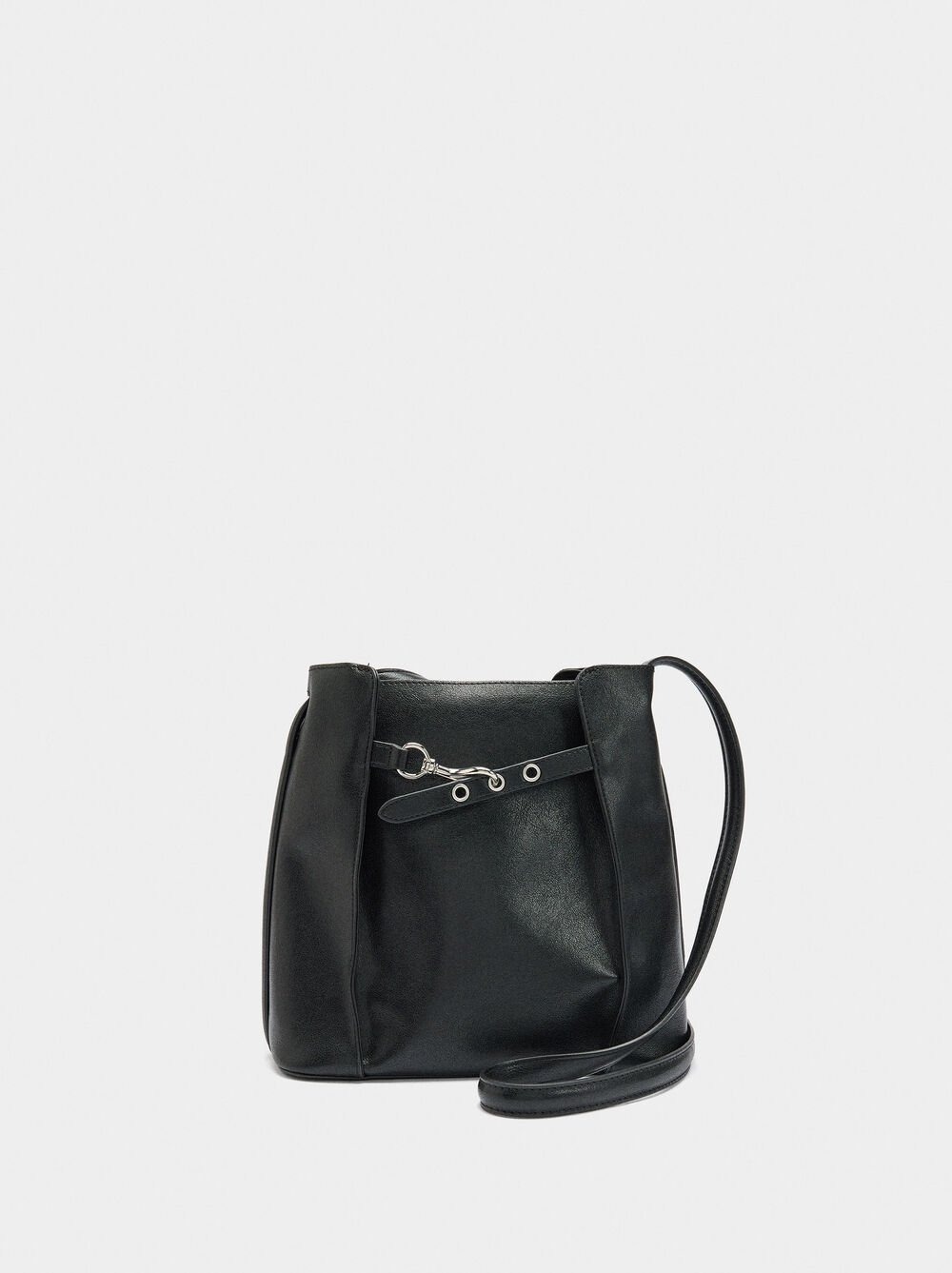 Sac seau avec plis latéraux