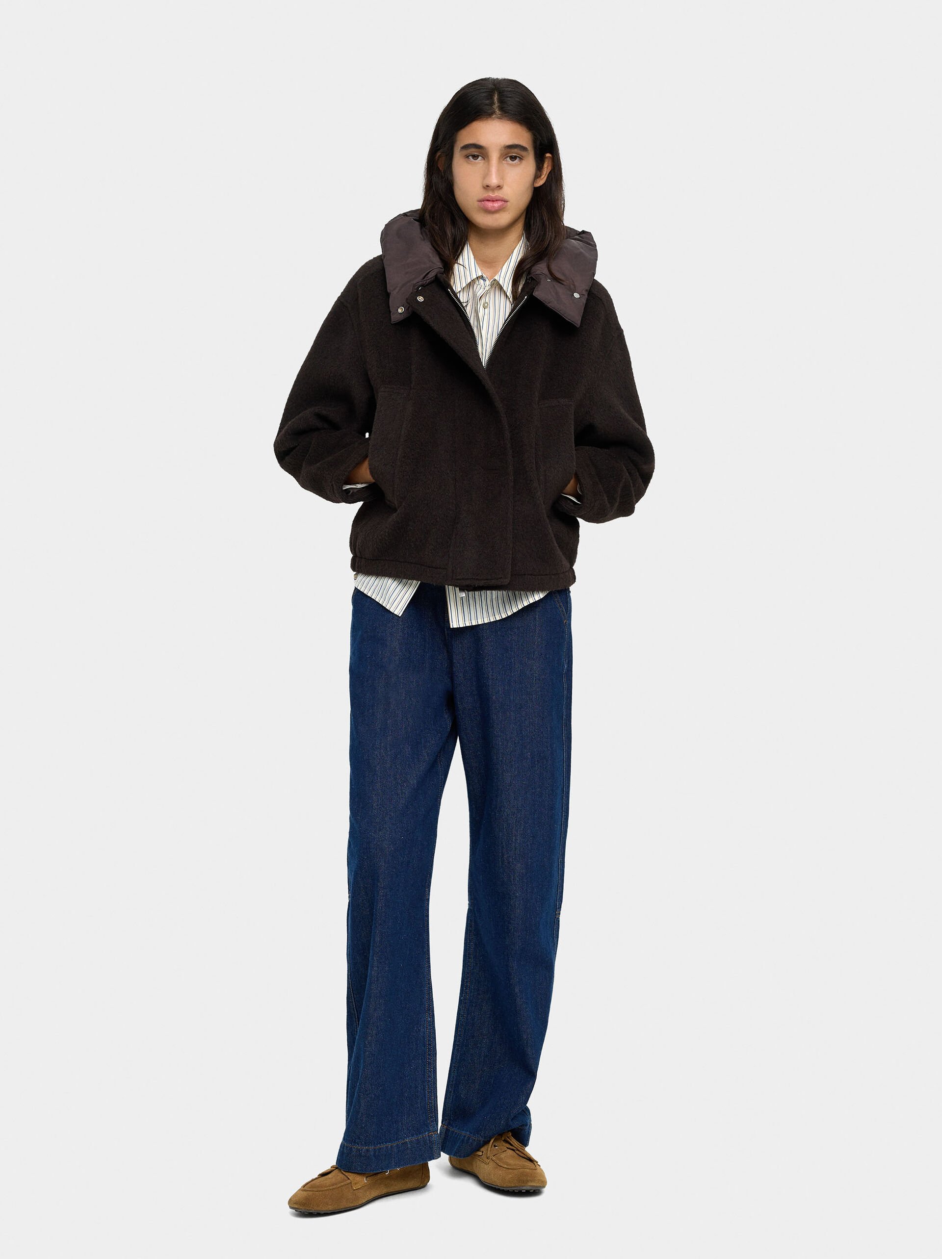 Kapuzensweatjacke mit Seitentaschen image number 0.0