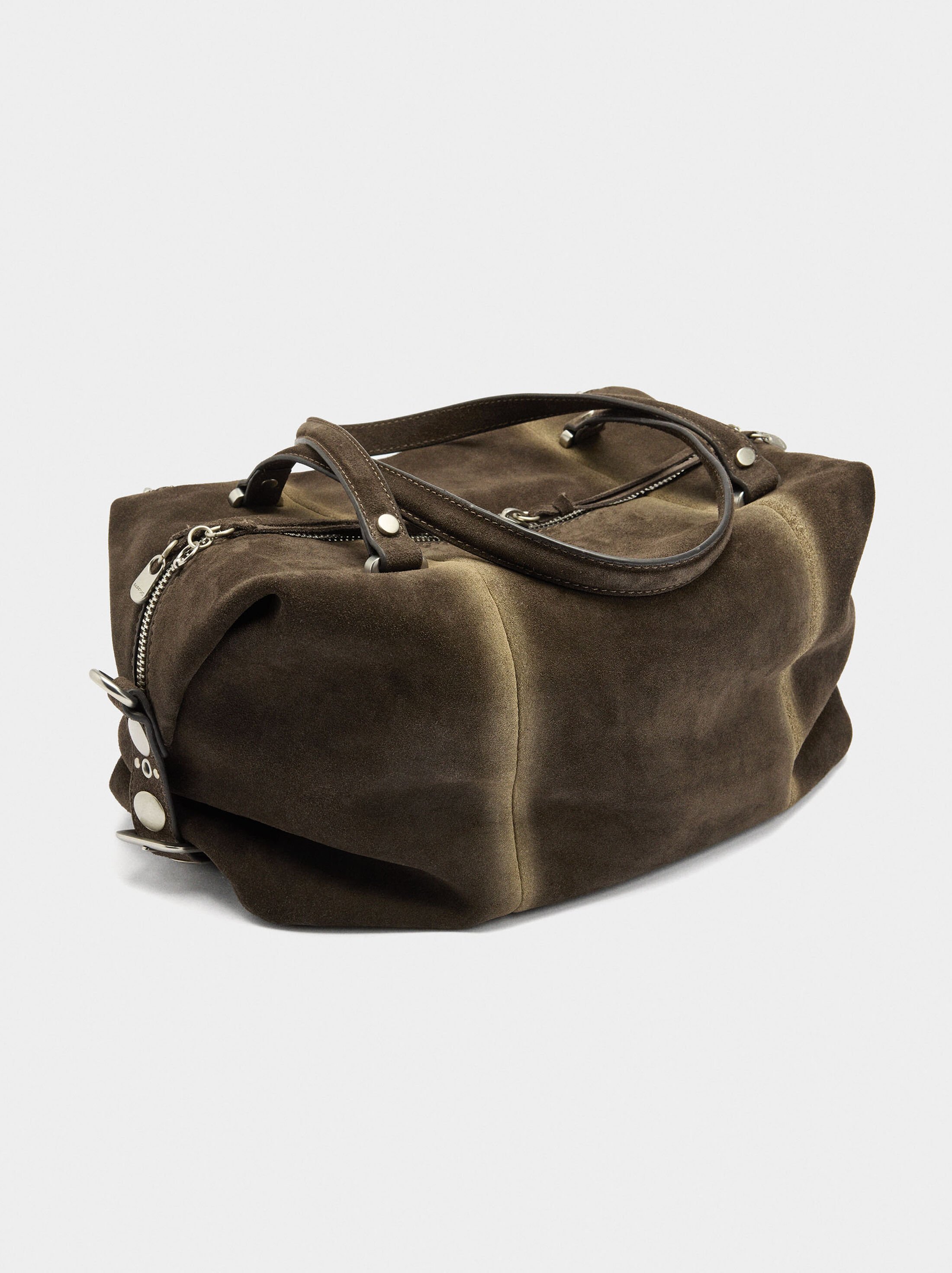 Leather tote bag image number 5.0