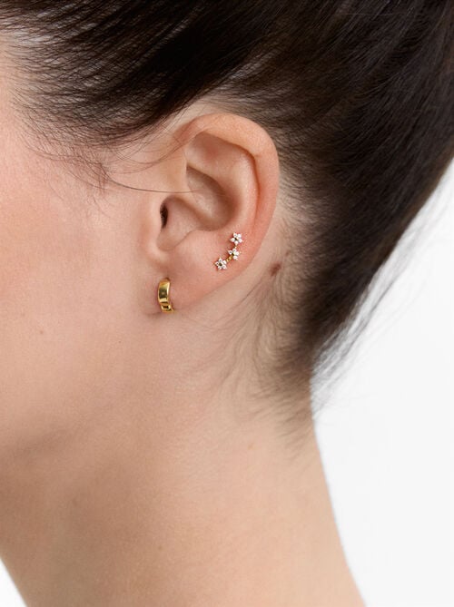 Set de pendientes com circonitas - plata de ley 925
