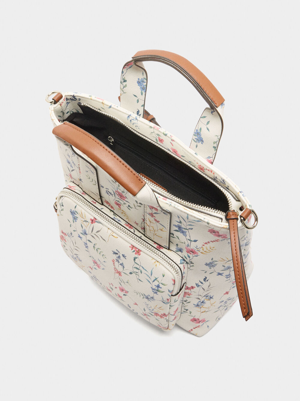 Floral bedruckter Rucksack