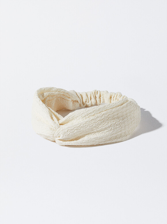 Turban-Style Headband, Ecru, hi-res