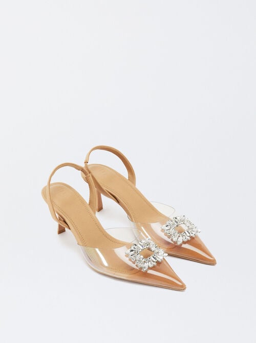 Heeled Shoes With Adornment