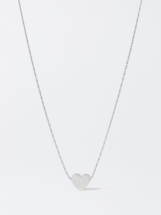 Stainless Steel Necklace With Heart image number 0.0