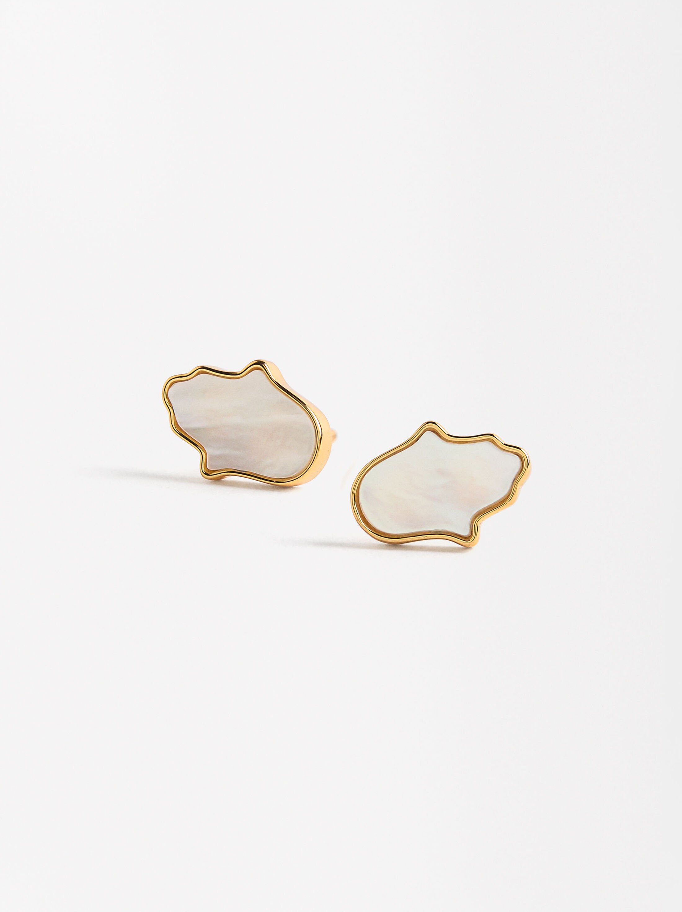 Hand of Fatima earrings - 925 sterling silver image number 1.0