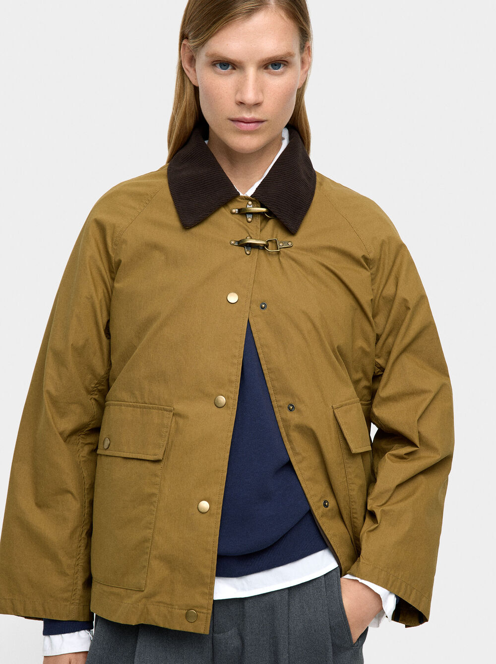 Cotton jacket with vest