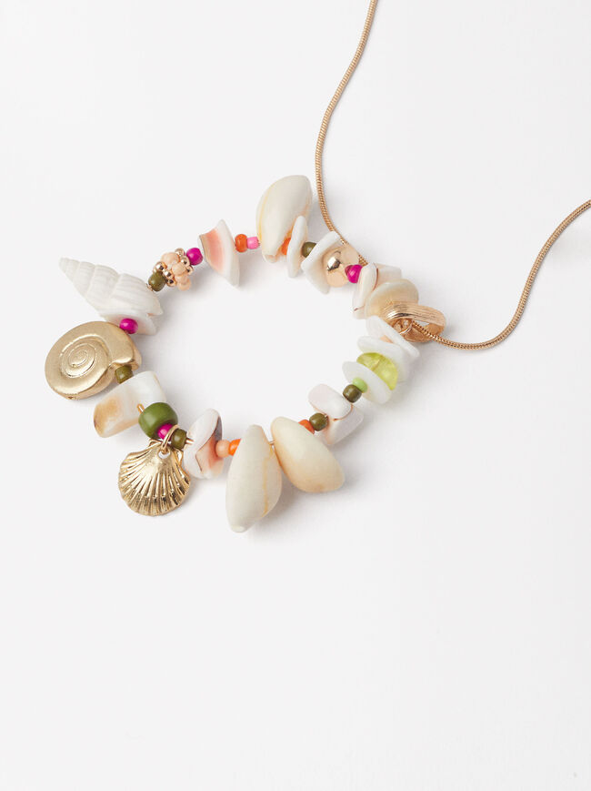 Long Necklace With Shells image number 1.0