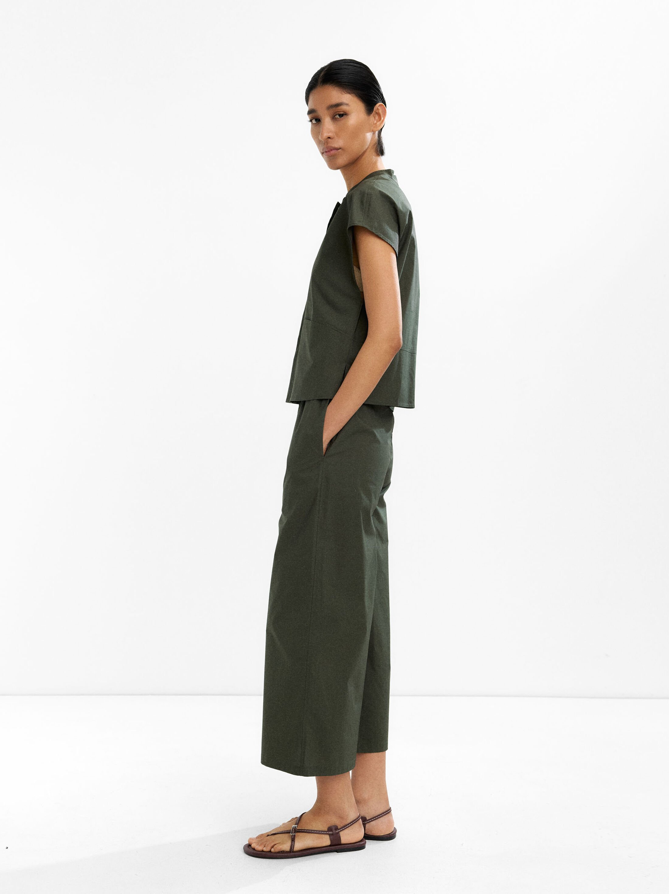 100% cotton trousers image number 2.0