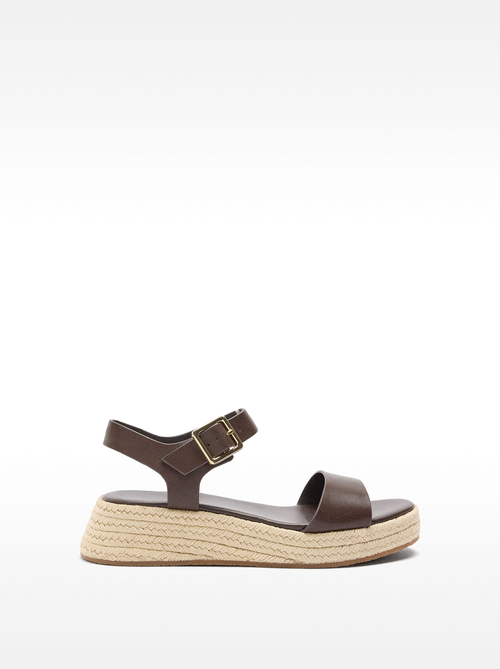 Platform sandals with buckle image number 0.0