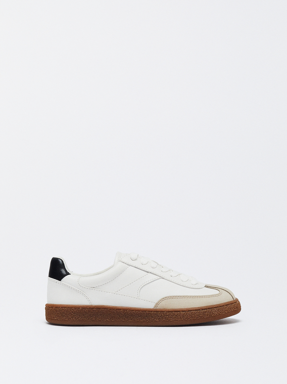 Contrast Trainers, White, hi-res