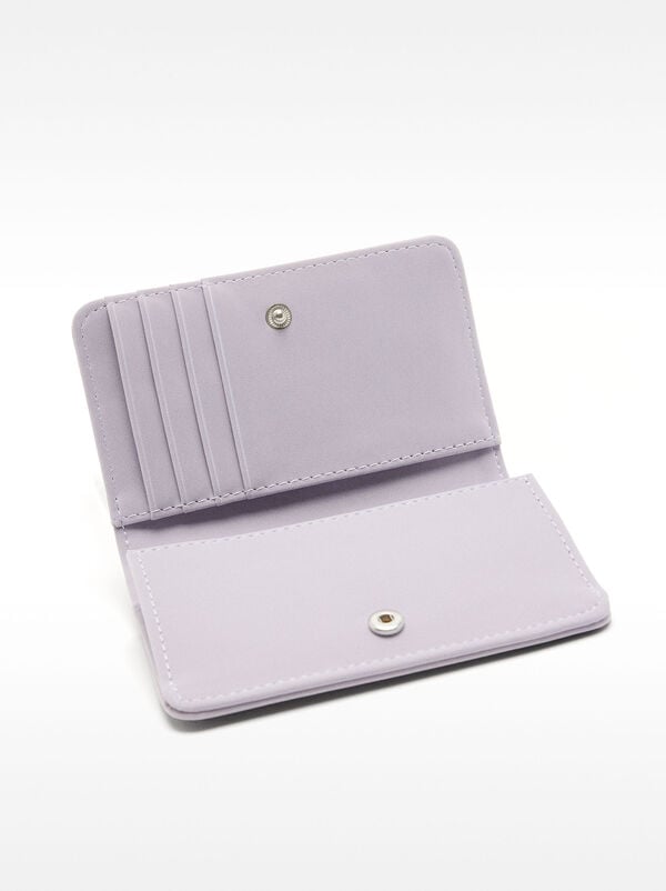 Soft texture card holder with floral charm