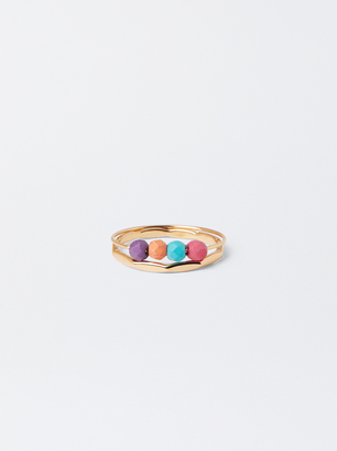Set Of Rings With Stone, , hi-res