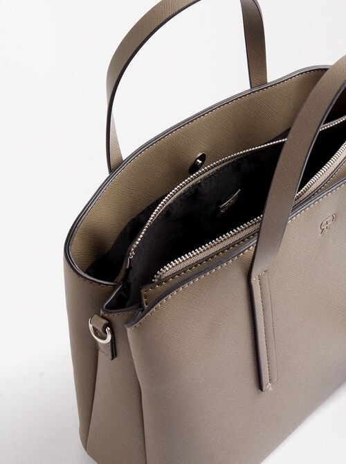 Borsa tote con texture M