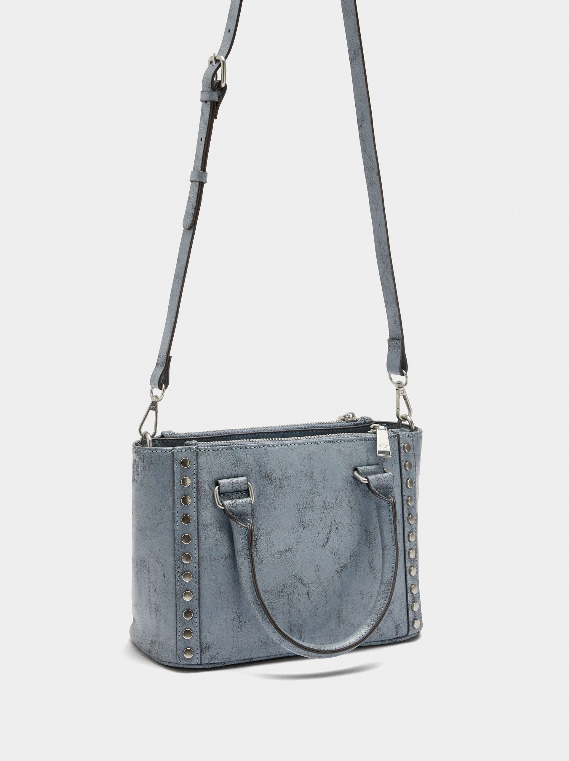 Tote bag with studs image number 2.0