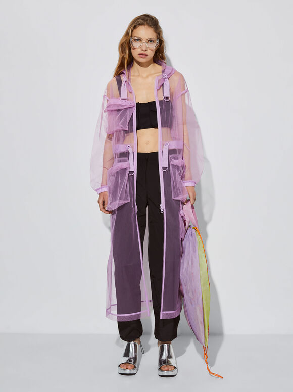 Online Exclusive - Parka En Tulle, Violet, hi-res